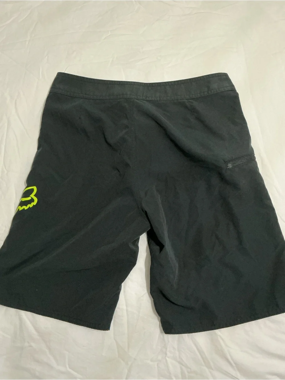 Fox Racing Youth Overhead Boardshorts Black Neon Yellow Size 28